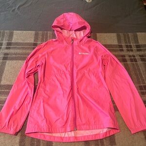 Columbia Vibrant Pink Windbreaker